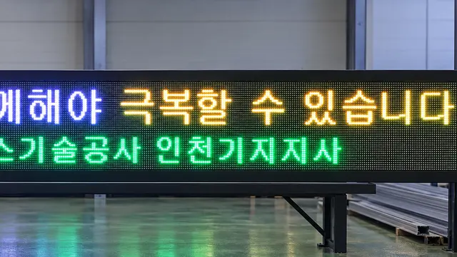 한국가스기술공사 인천기지지사 전광판