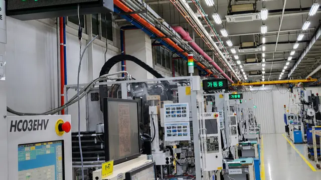 우주일렉트로닉스 생산라인 가동 전광판