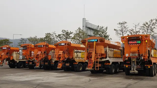 고속도로 제설차량 탑재 전광판